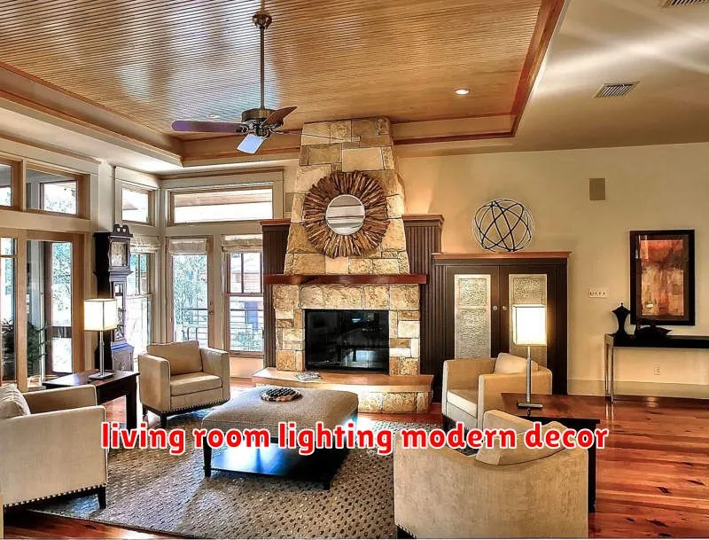 living room lighting modern decor